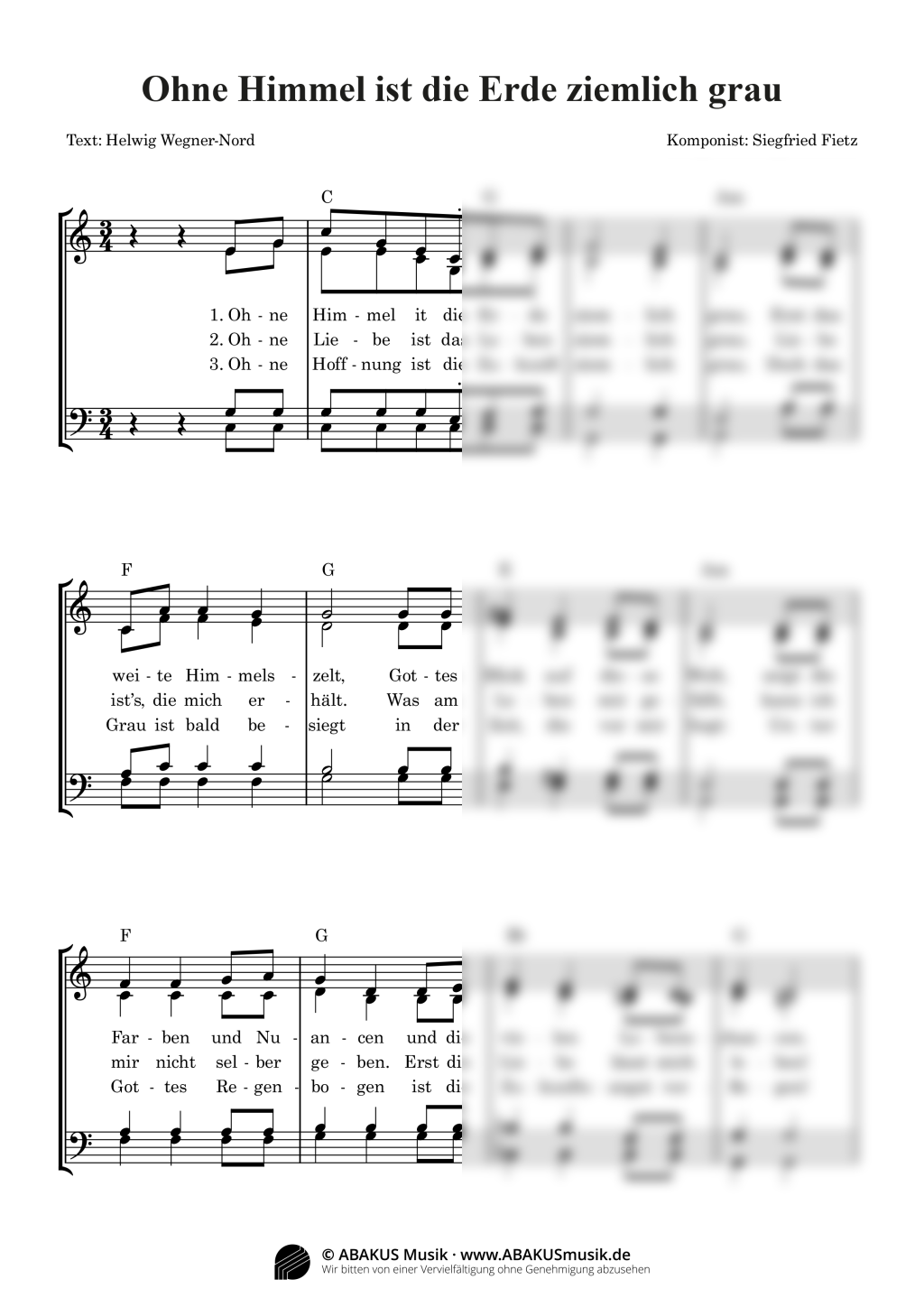 Ohne Himmel ist die Erde ziemlich grau