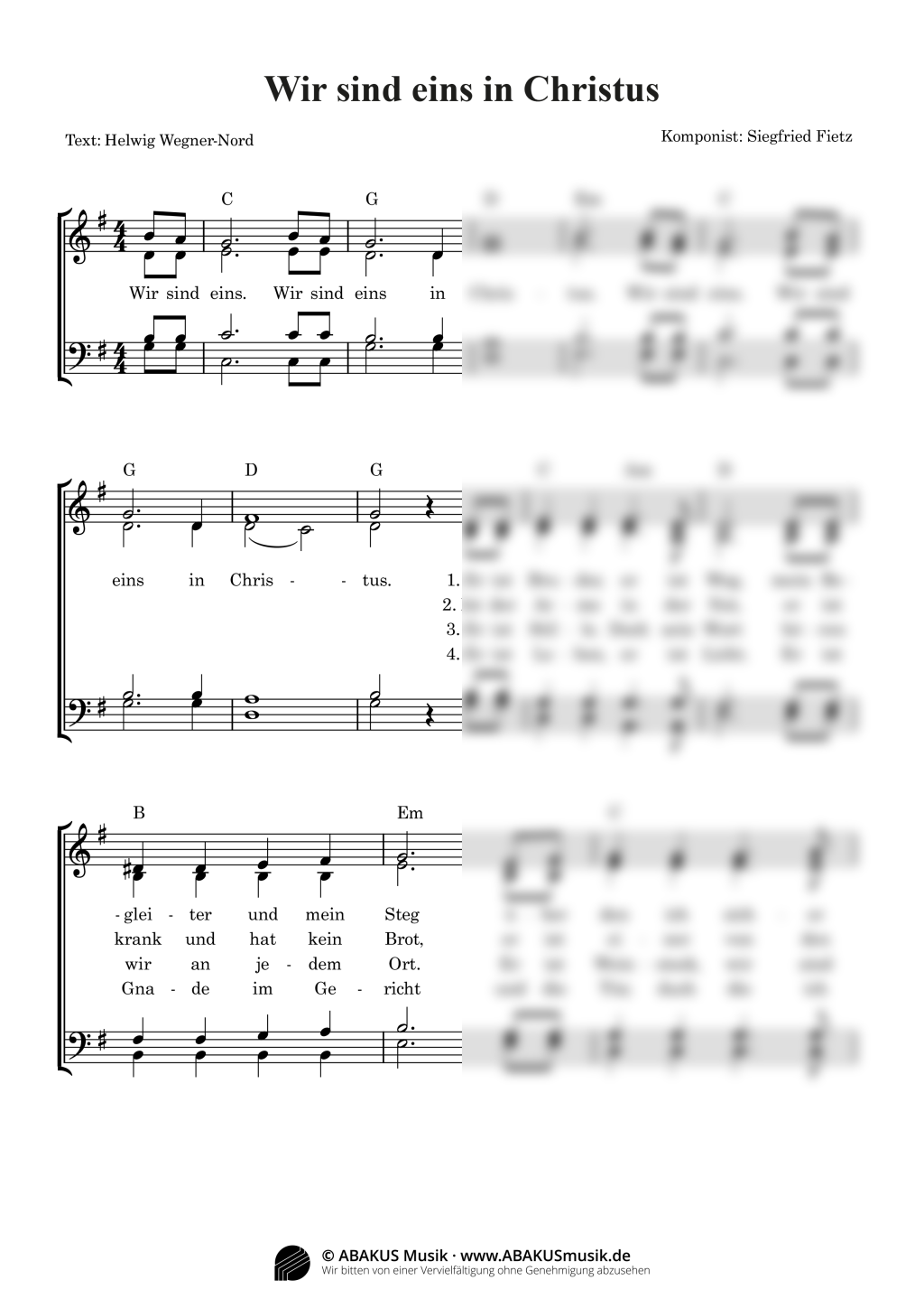 Wir sind eins in Christus